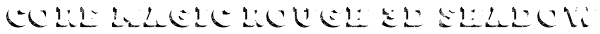 Core Magic Rough 3D Shadow Font