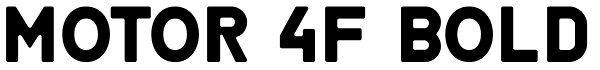 Motor 4F Bold Font