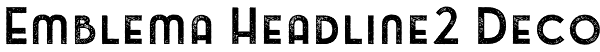 Emblema Headline2 Deco Font