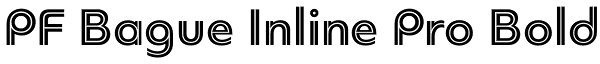 PF Bague Inline Pro Bold Font