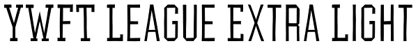 YWFT League Extra Light Font