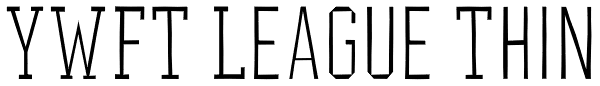 YWFT League Thin Font