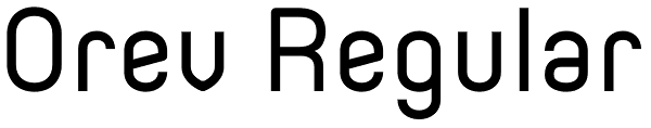 Orev Regular Font