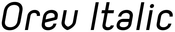 Orev Italic Font