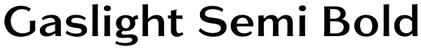 Gaslight Semi Bold Font
