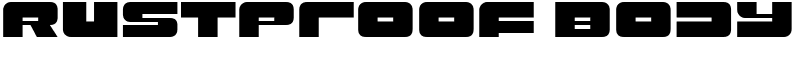 Rustproof Body Font
