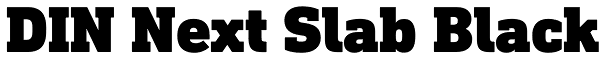 DIN Next Slab Black Font
