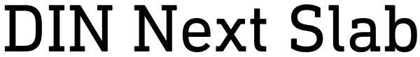 DIN Next Slab Font