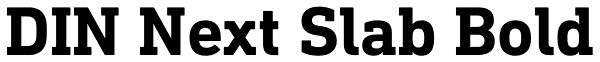 DIN Next Slab Bold Font