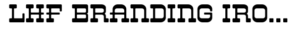 LHF Branding Iron Regular Font