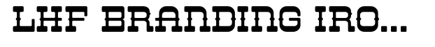 LHF Branding Iron Spurs Font