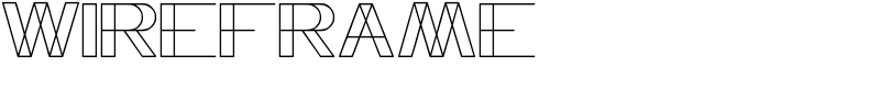 WIREFRAME Font