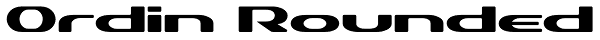 Ordin Rounded Font