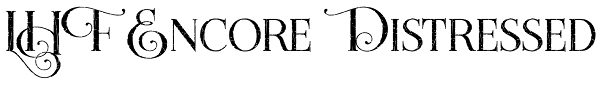 LHF Encore Distressed Font