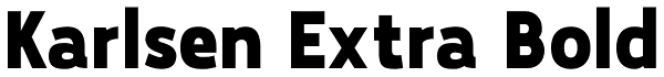 Karlsen Extra Bold Font
