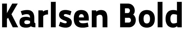 Karlsen Bold Font