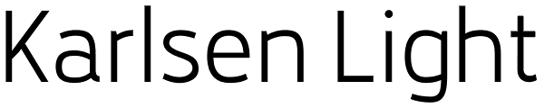 Karlsen Light Font