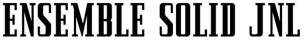 Ensemble Solid JNL Font