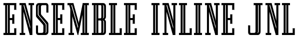 Ensemble Inline JNL Font