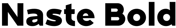 Naste Bold Font