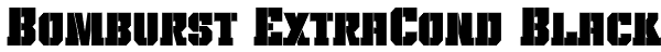 Bomburst ExtraCond Black Font