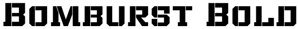 Bomburst Bold Font