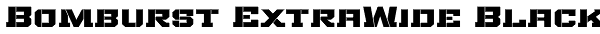 Bomburst ExtraWide Black Font