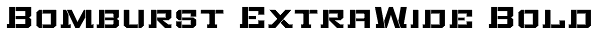 Bomburst ExtraWide Bold Font