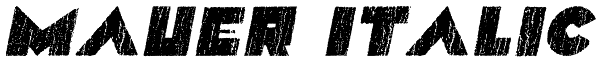 Mauer Italic Font