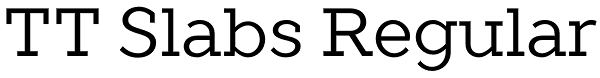 TT Slabs Regular Font