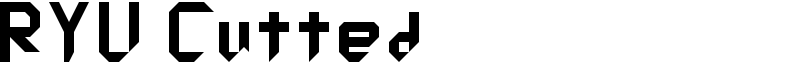 RYU Cutted Font