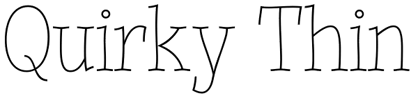 Quirky Thin Font