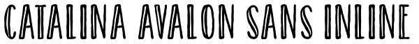 Catalina Avalon Sans Inline Font