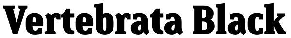Vertebrata Black Font