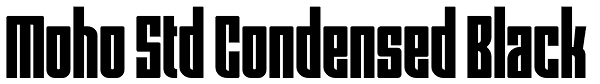 Moho Std Condensed Black Font
