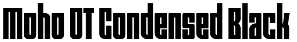 Moho OT Condensed Black Font