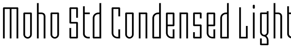 Moho Std Condensed Light Font