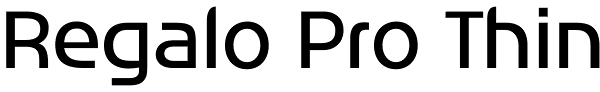 Regalo Pro Thin Font