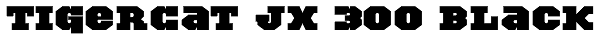 TigerCat JX 300 Black Font