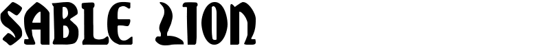 Sable Lion Font
