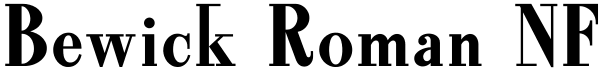 Bewick Roman NF Font