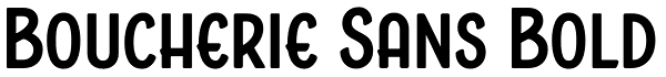 Boucherie Sans Bold Font
