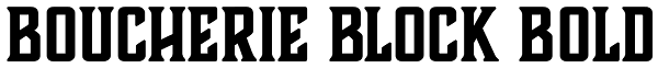 Boucherie Block Bold Font