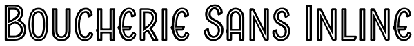 Boucherie Sans Inline Font