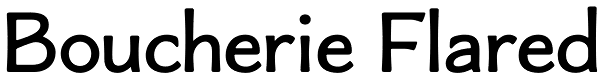Boucherie Flared Font