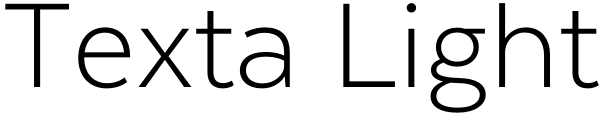 Texta Light Font