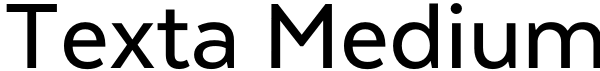 Texta Medium Font