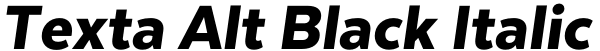 Texta Alt Black Italic Font