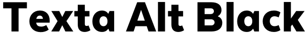 Texta Alt Black Font
