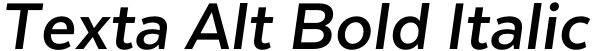 Texta Alt Bold Italic Font